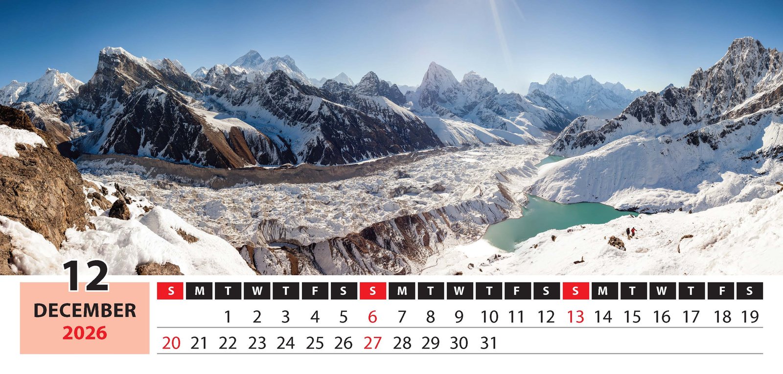 Panoramic Views Desk Calendar