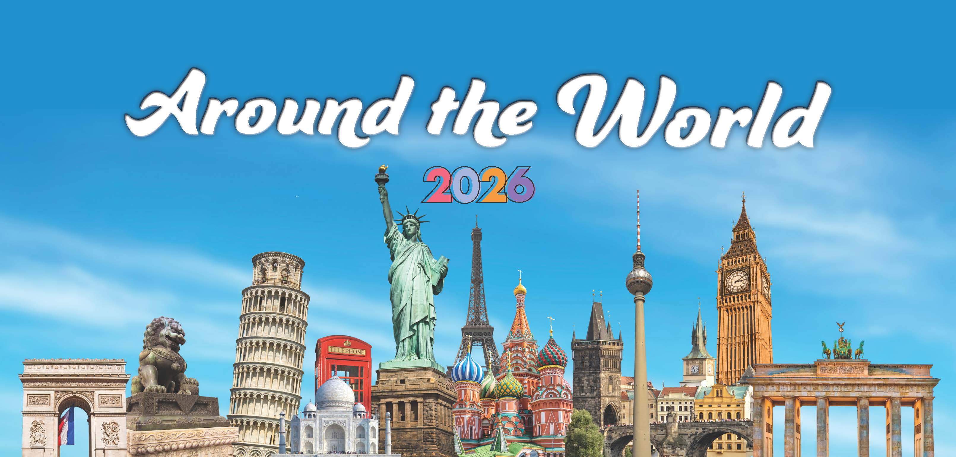 Around the World Desk Calendar