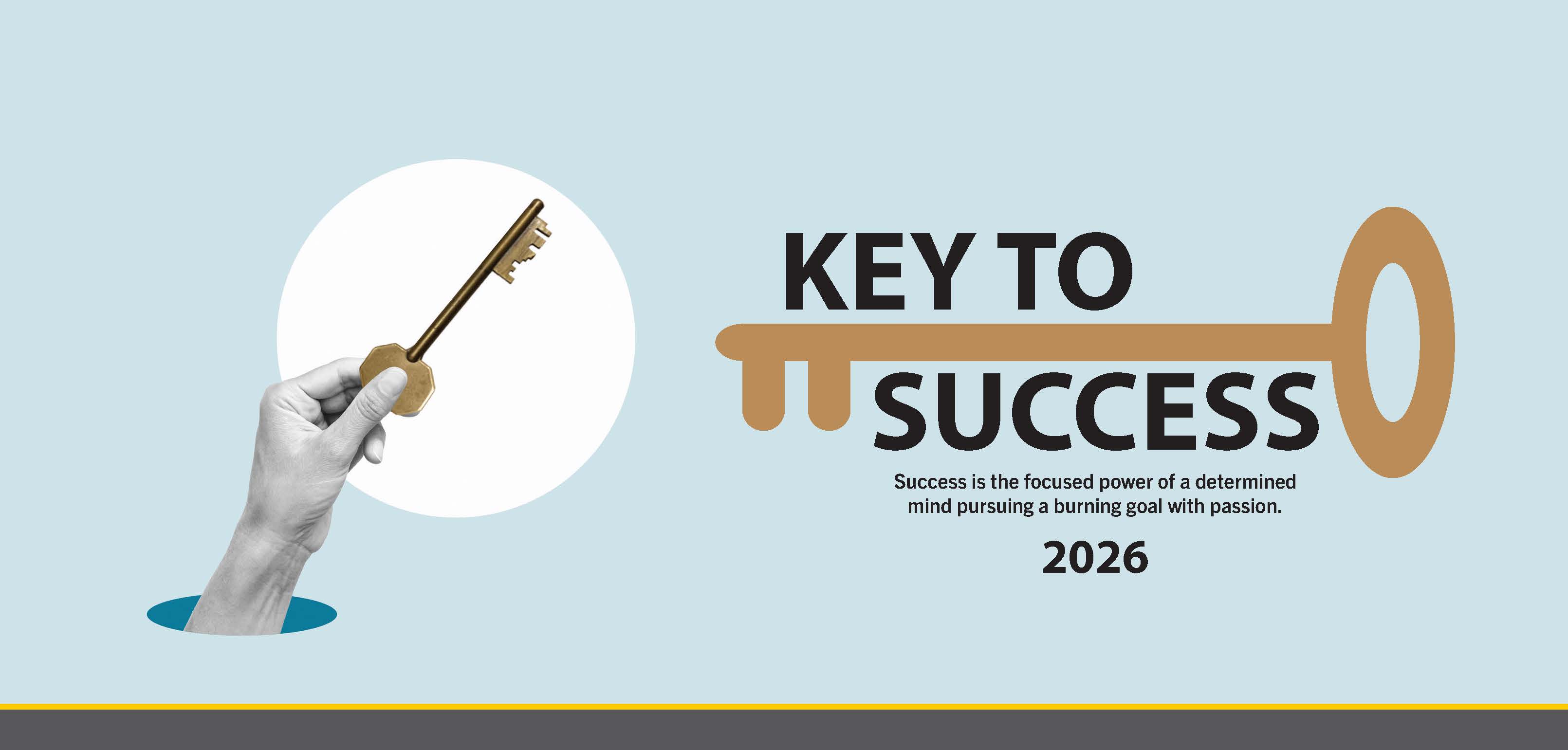 Key to Success 13 Sheeter desk calendar for corporate gifting