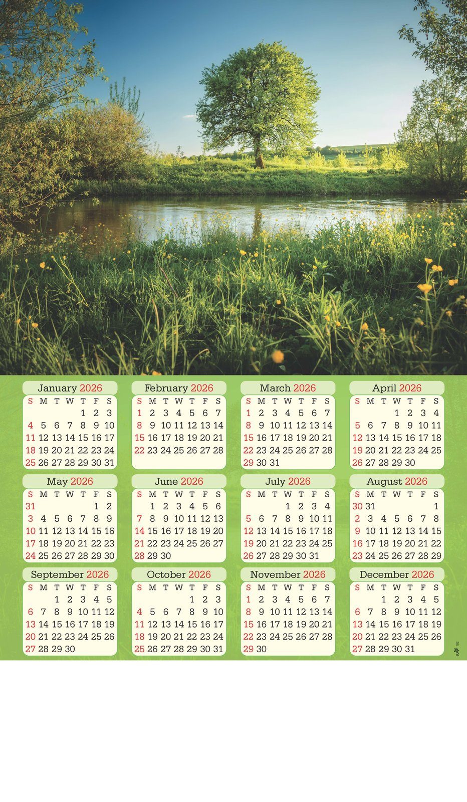 Nature's Treat Wall Calendar