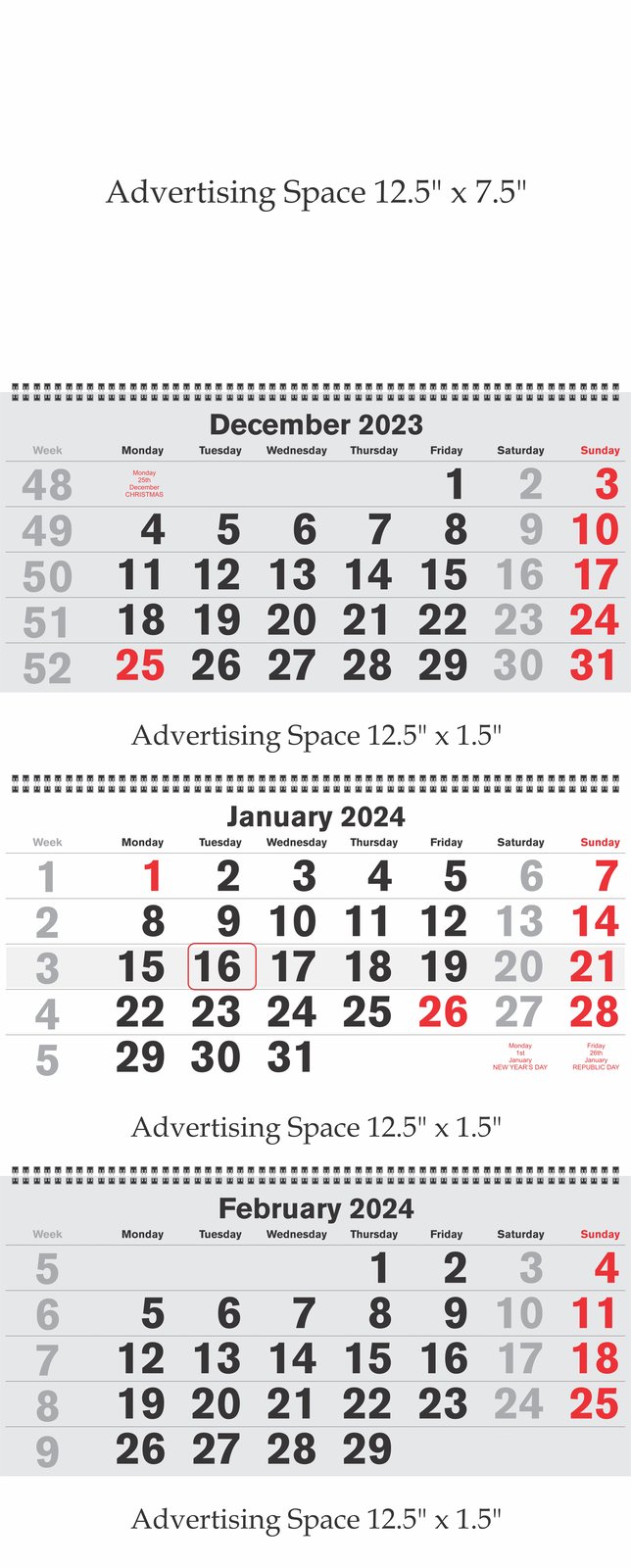 Wall Shipping Calendar thumbnail 2