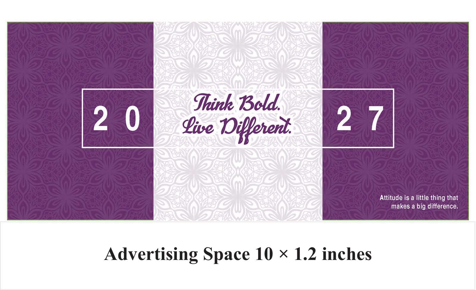 Think Bold Live Different Desk Calendar