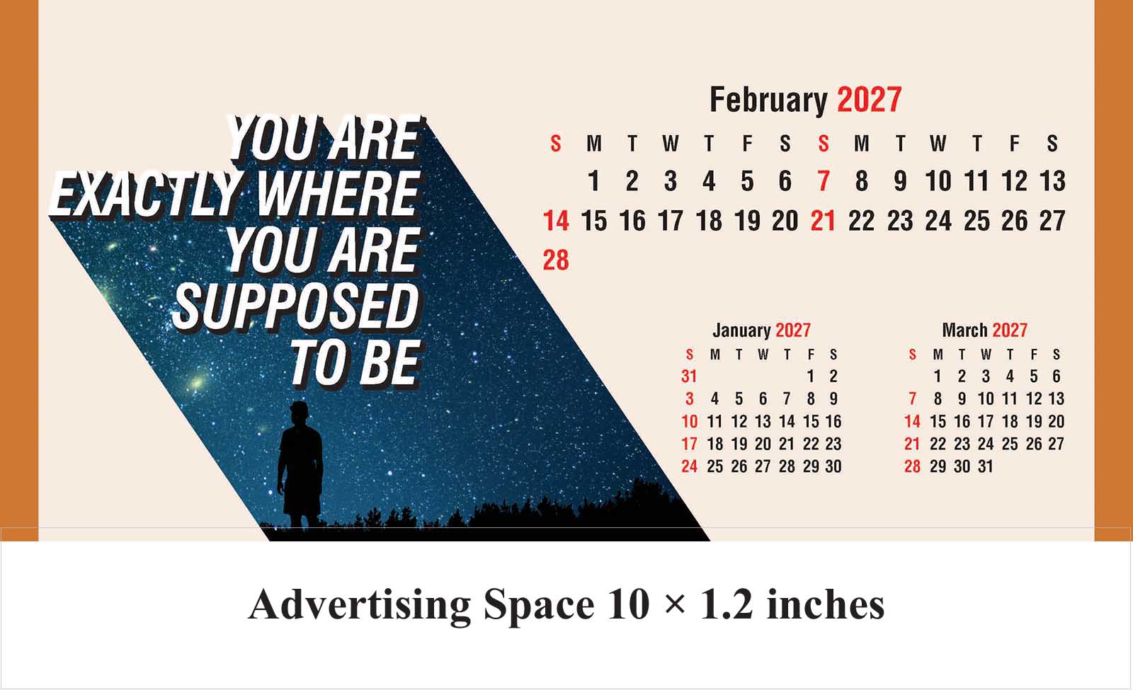 Think Bold Live Different Desk Calendar thumbnail 3