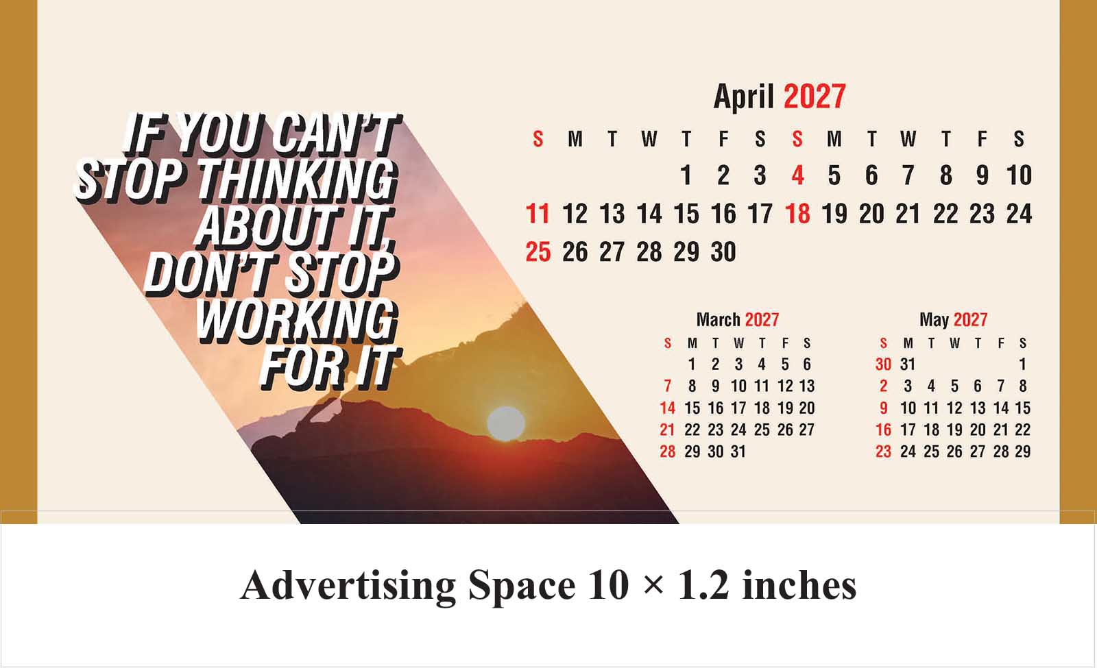 Think Bold Live Different Desk Calendar thumbnail 5