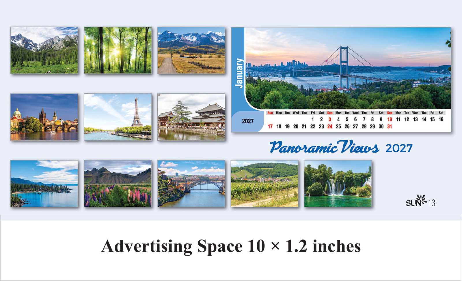 Panaromic Views Desk Calendar thumbnail 14