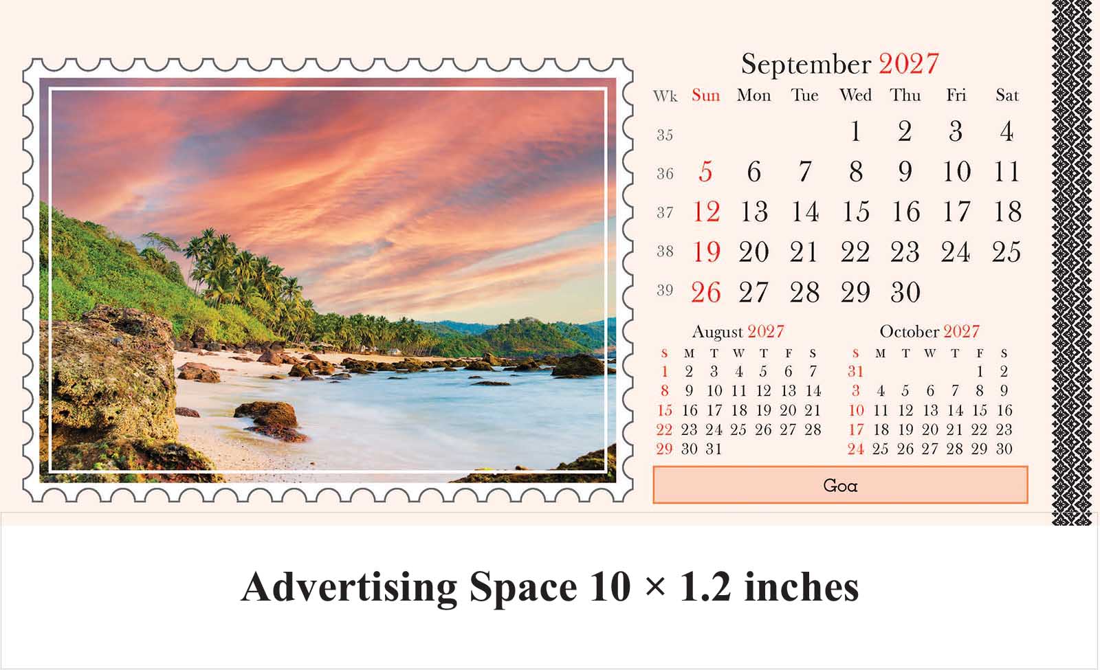 Incredible India Big Table Calendar thumbnail 10