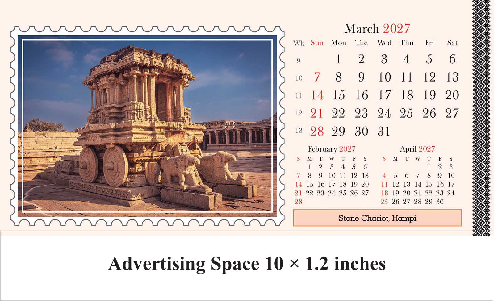Incredible India Big Table Calendar thumbnail 4