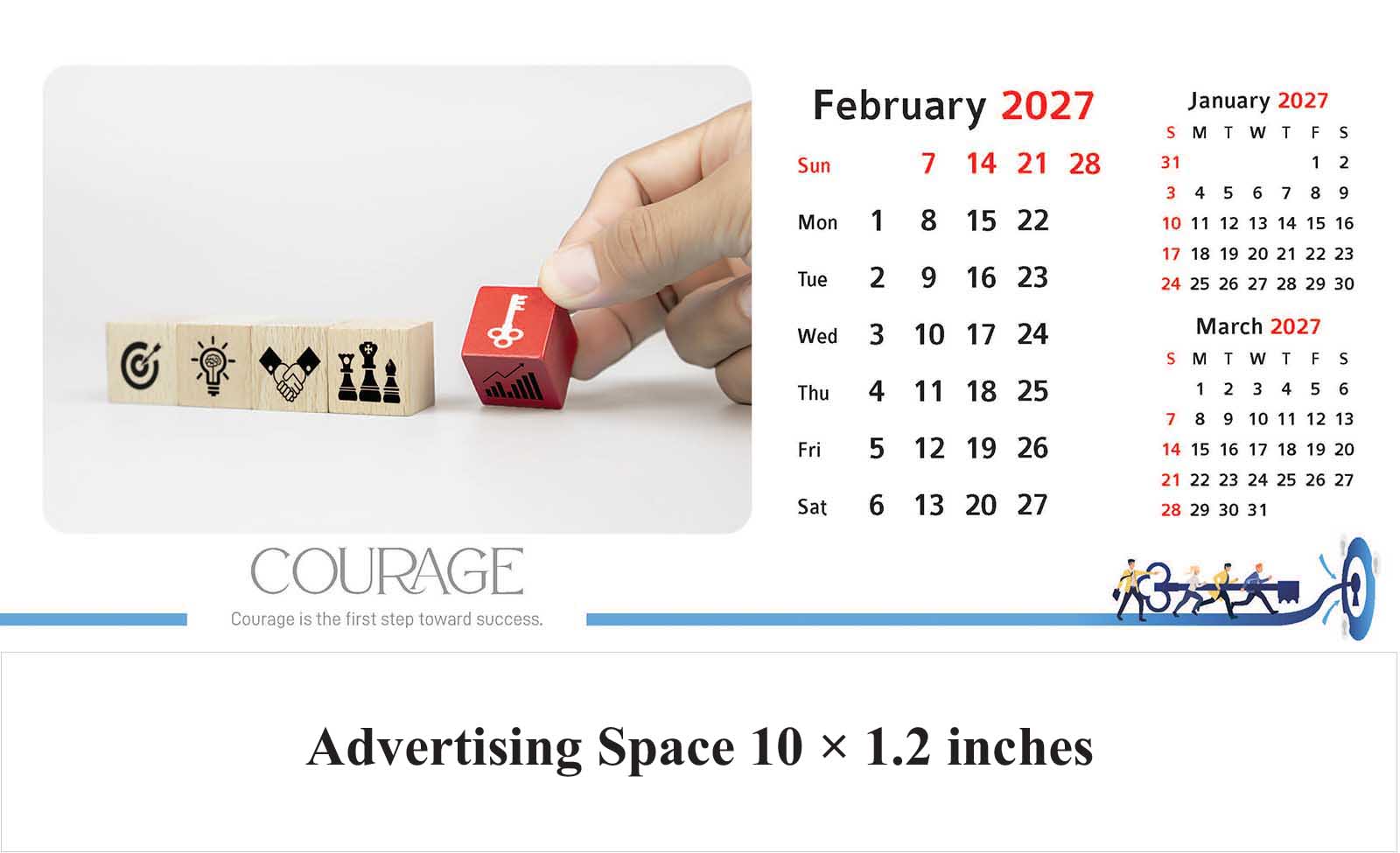 Key to Success Table Calendar thumbnail 3