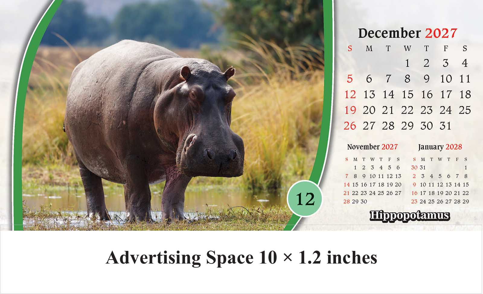 Safari Animals Desk Calendar thumbnail 13
