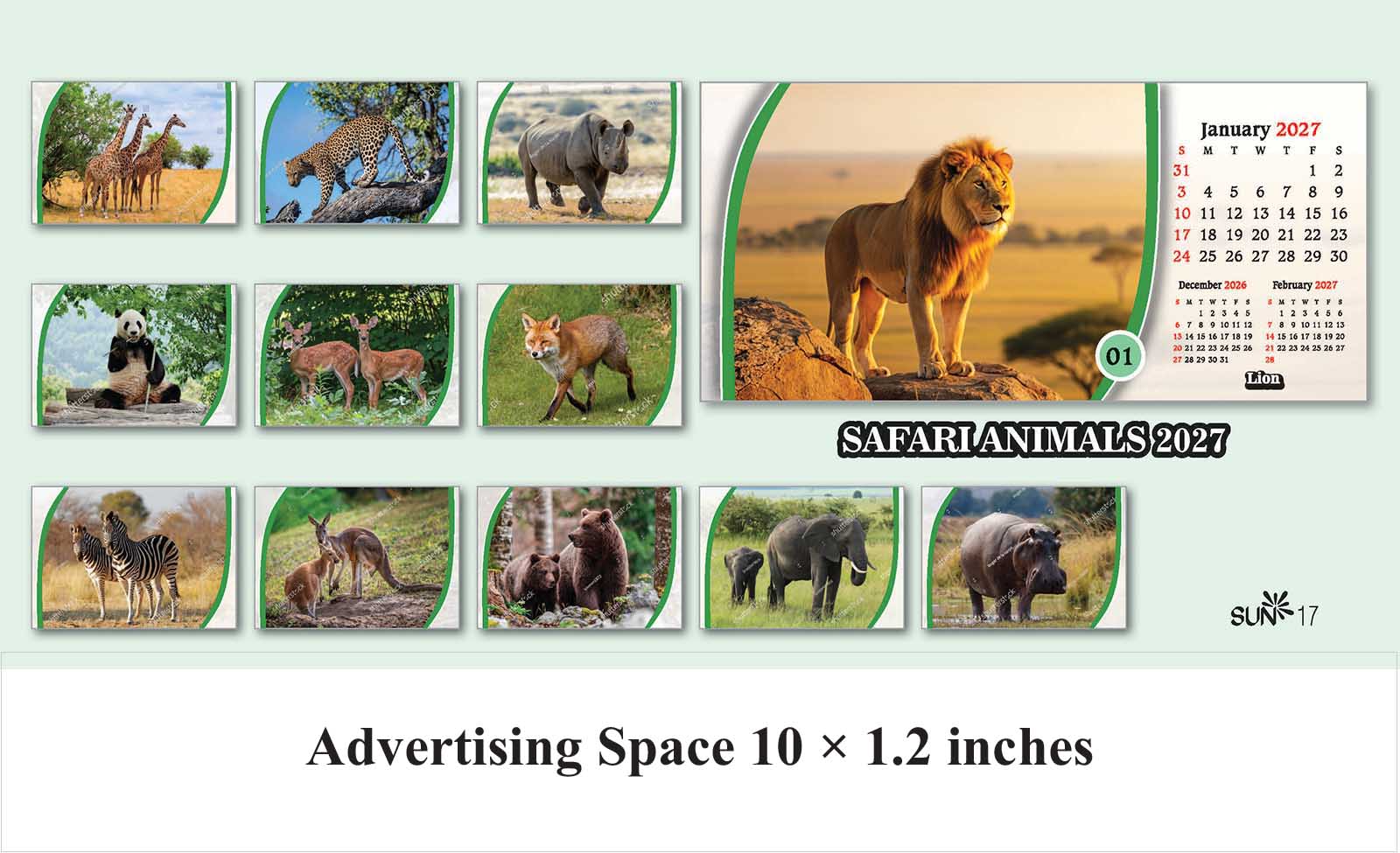 Safari Animals Desk Calendar thumbnail 14