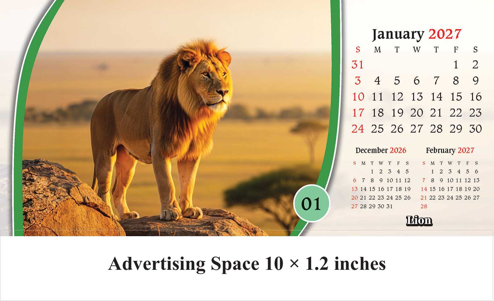 Safari Animals Desk Calendar thumbnail 2