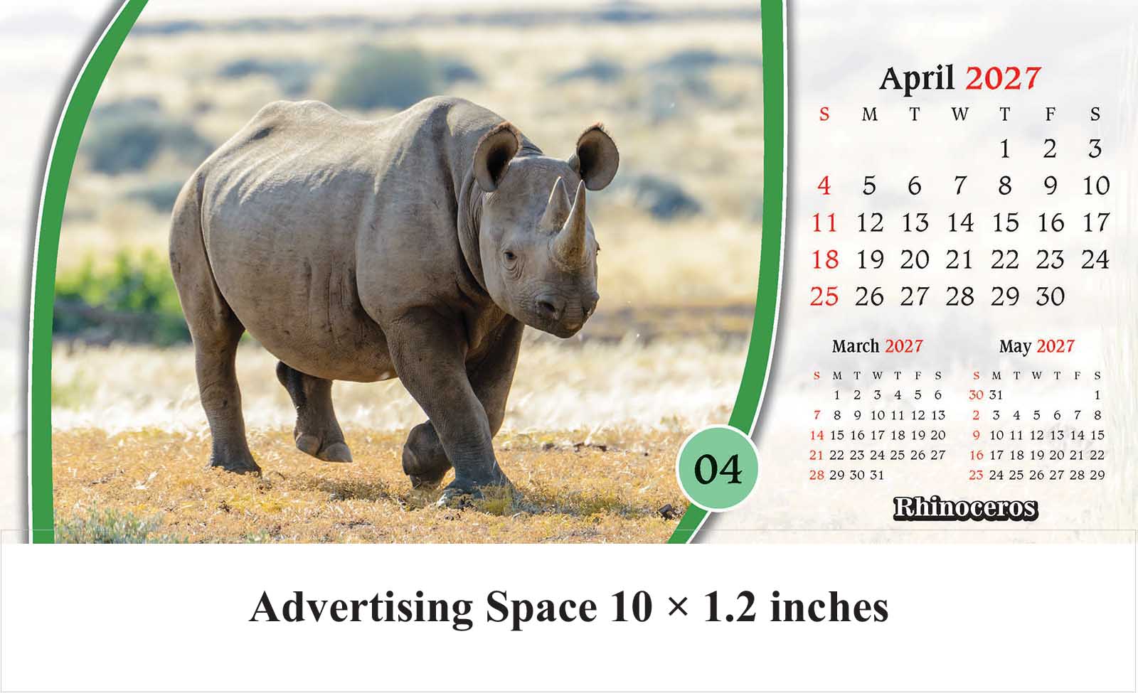 Safari Animals Desk Calendar thumbnail 5