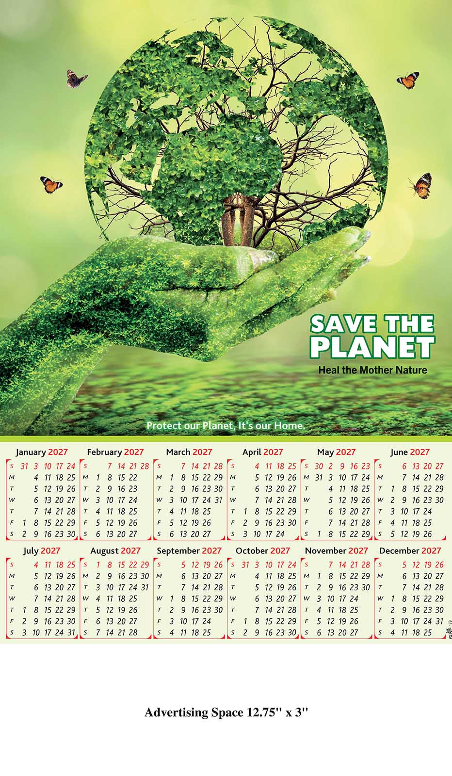 Save the environment Wall Calendar