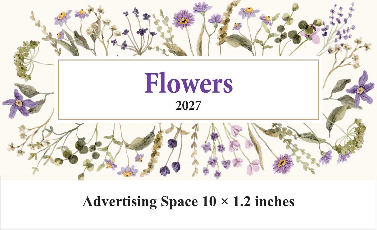 Flowers Desk Calendar