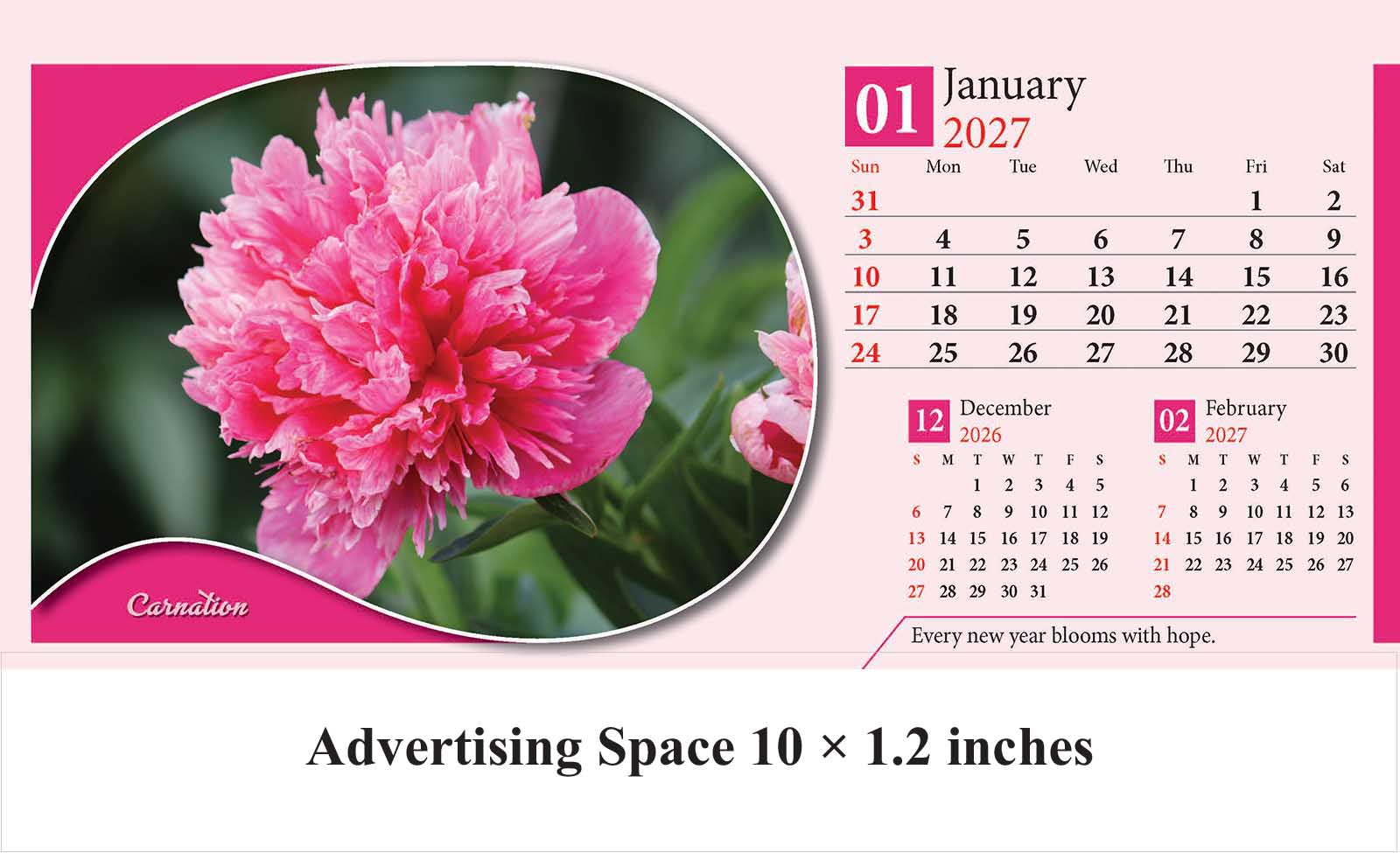 Flowers Desk Calendar thumbnail 2
