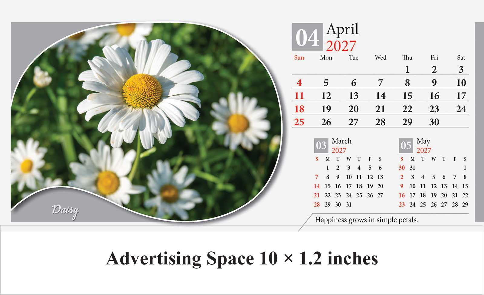 Flowers Desk Calendar thumbnail 5
