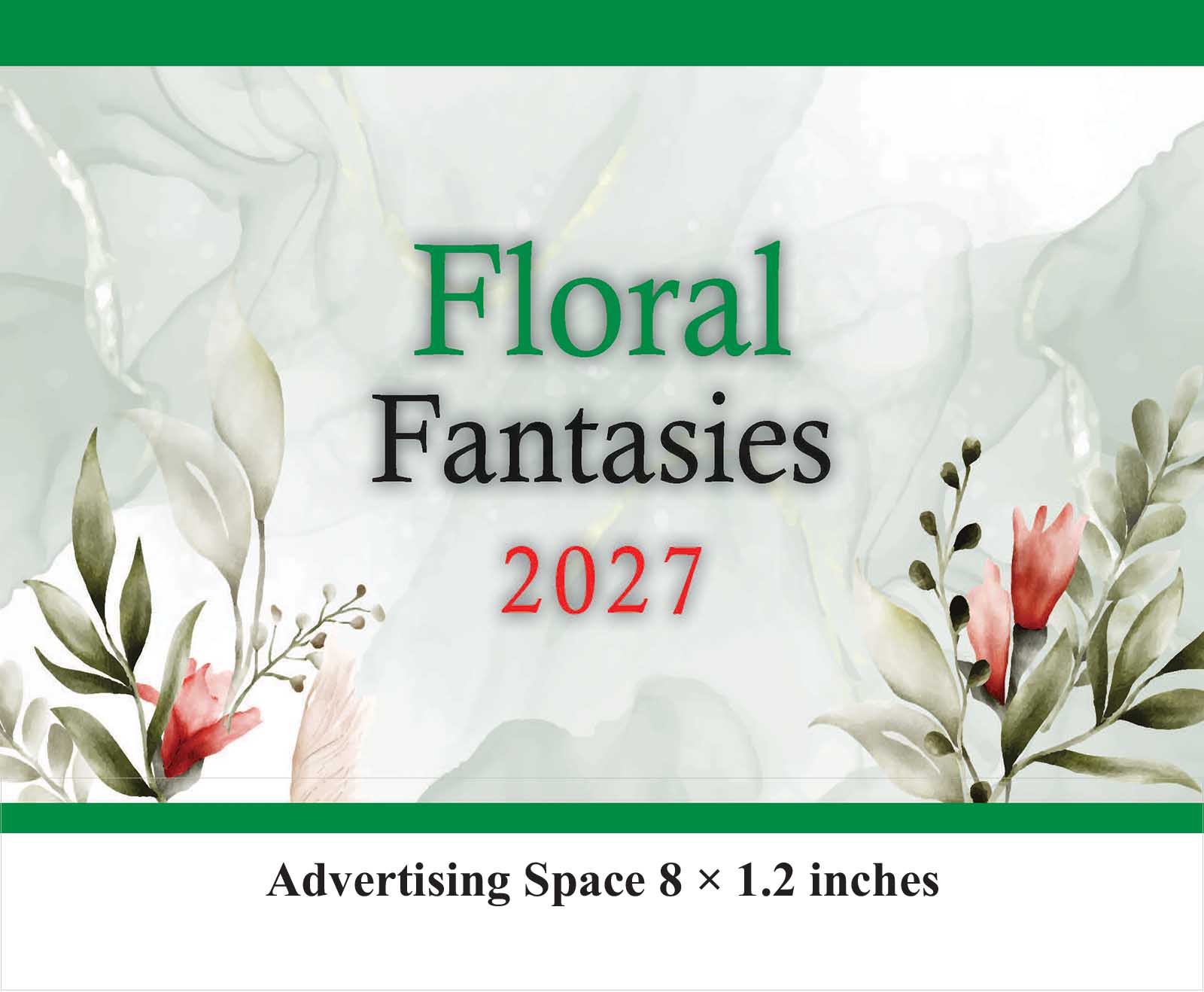 Floral Fantasies Desk Calendar