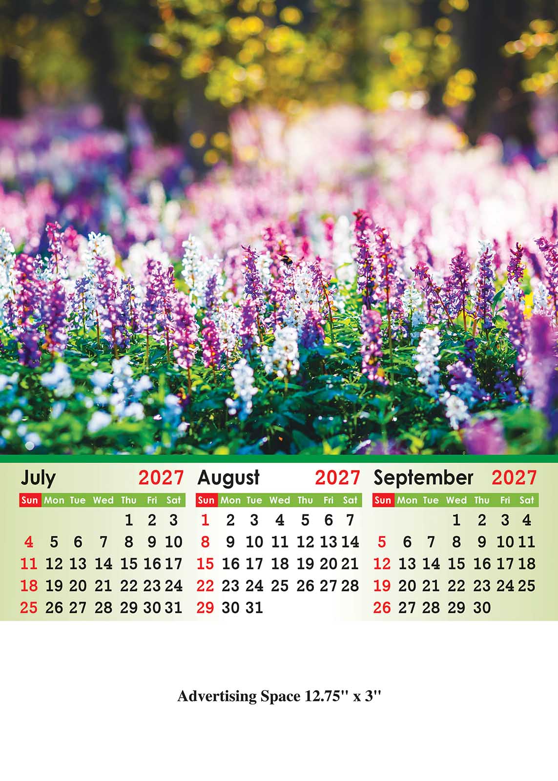 Floral fantasies Scenery Wall Calendar thumbnail 3