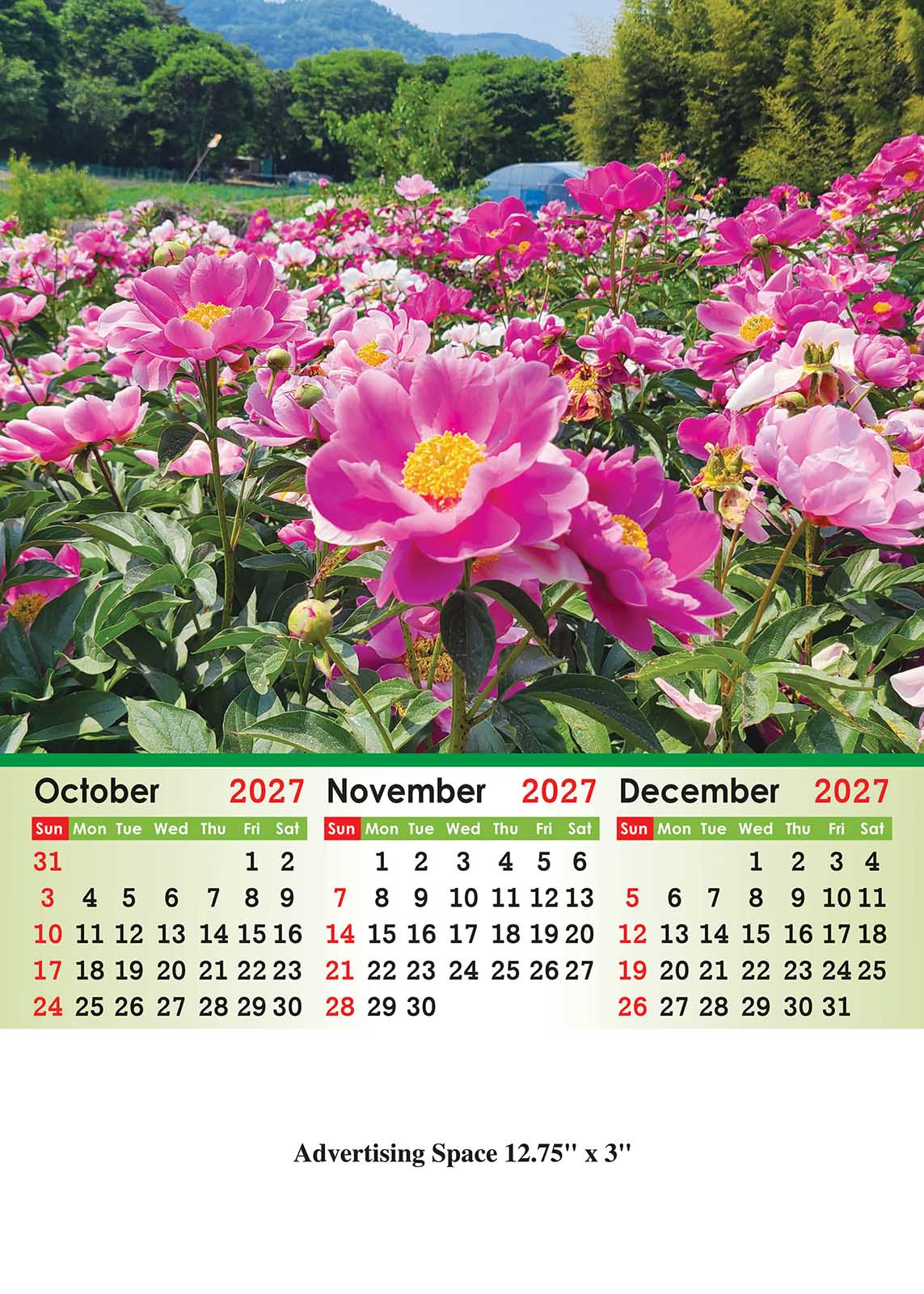 Floral fantasies Scenery Wall Calendar thumbnail 4