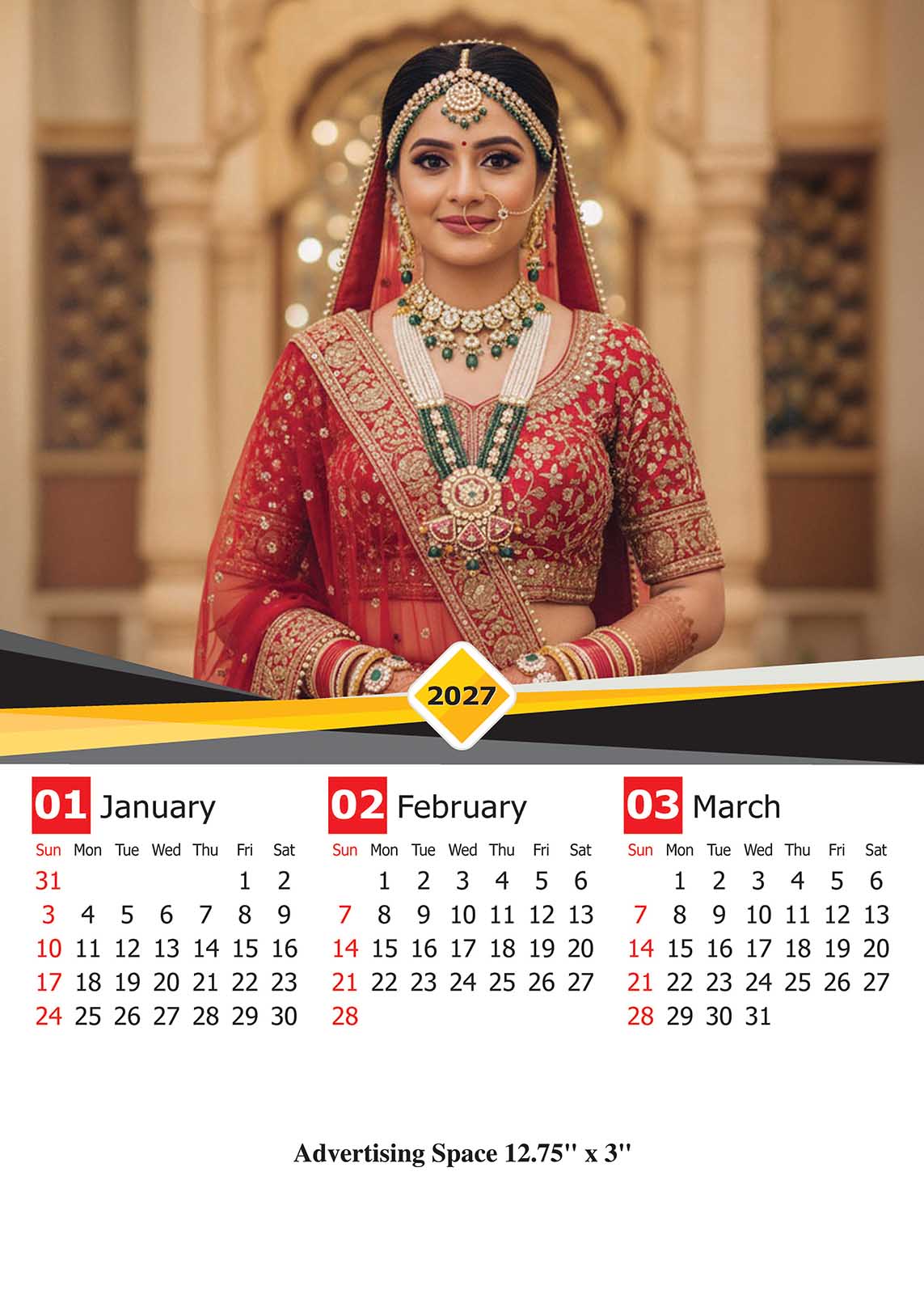 Jewellery Wall Calendar