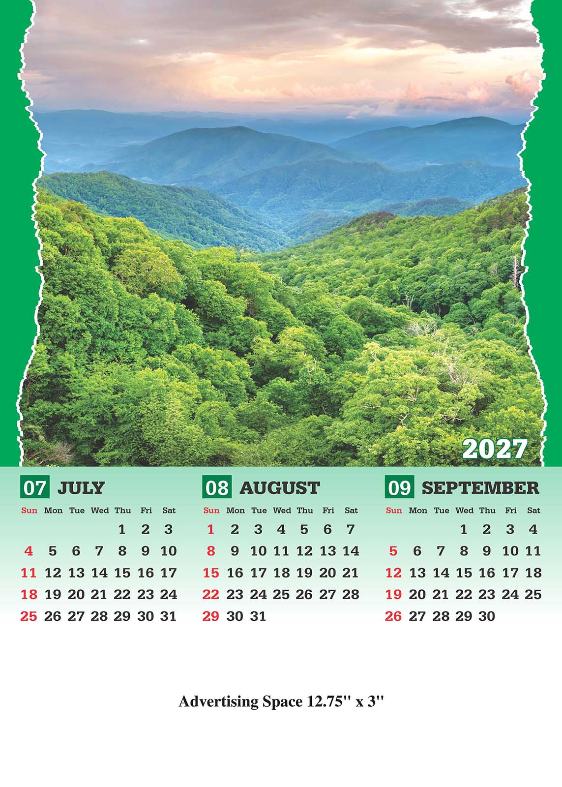 Nature 4 Sheet Wall Calendar thumbnail 3