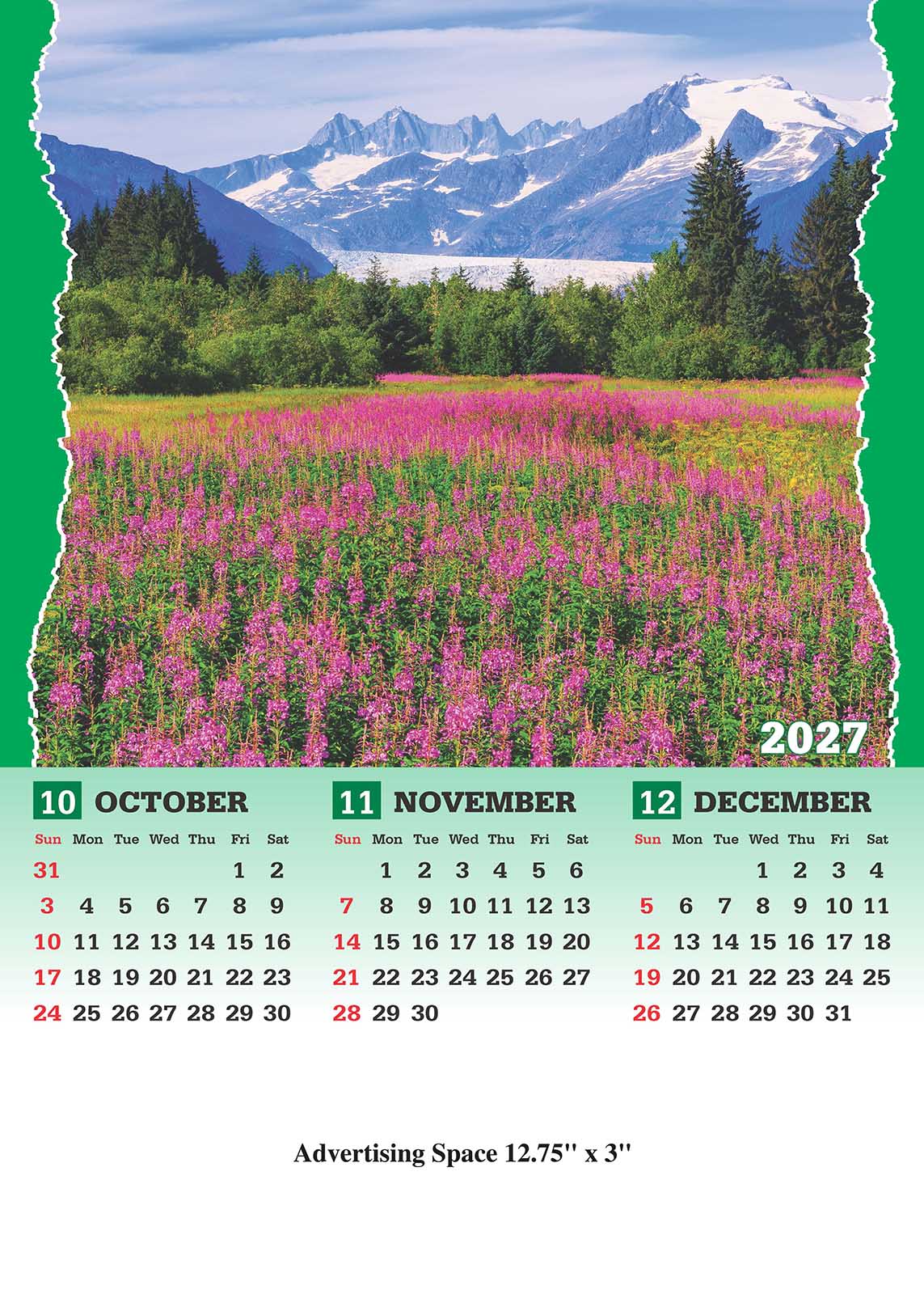 Nature 4 Sheet Wall Calendar thumbnail 4